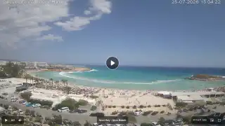 Vorschaubild 25. Juli 2026 12:00 Ayia Napa Zypern - Nissi Beach Panorama