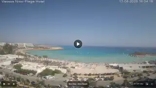 Vorschaubild 13. August 2026 13:00 Ayia Napa Zypern - Nissi Beach Panorama